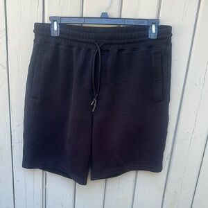 Karl Lagerfeld Black Patterned Shorts